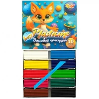 Пластилін 10 кольорів по 20 г, стек, RUDIX 831001