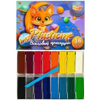Пластилін 16 кольорів по 20 г, стек, RUDIX 831603