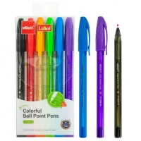Набір ручок кулькових 6 кольорів Ellot ET-Q69-6