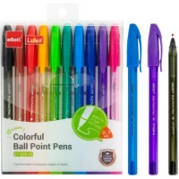 Набір ручок кулькових 10 кольорів Ellot ET-Q69-10
