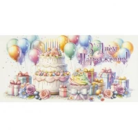 Конверт для грошей вітальний З Днем народження КВ 25-186