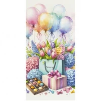 Конверт для грошей вітальний З найкращими побажаннями КВ 25-192