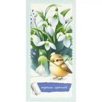 Конверт для грошей вітальний Трохи грошей КВ 25-278 Конверт для грошей вітальний Трохи грошей КВ 25-278