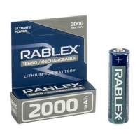 Акумулятор RABLEX 2000mah 3.7V 18650(БЕЗ ЗАХИСТУ) 001827