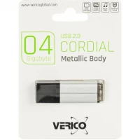 Флешка Verico USB 4Gb Cordial Silver 601170