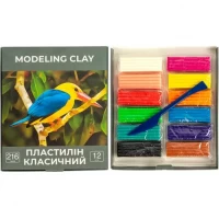 Пластилін 12 кольорів, 216г ЕК41763