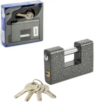 Замок навісний 90мм напівзакритого типу із захистом дужки, в коробці LH-TJ90