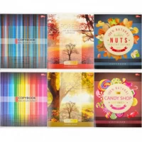 Тетрадь цветная 60 листов, линия "Мечты" "mix"