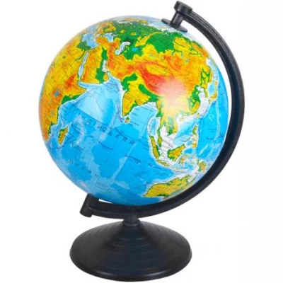 Глобус D260 мм український, географічний у  картонній упаковці