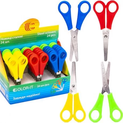 Ножиці Дитячі кольорові C, 13см