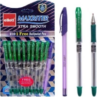 Ручка масляна MAXRITER Ellott CL727+1 зелена