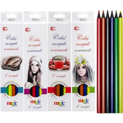 Олівець 6 кольорів CR555-6 White Night С Олівець 6 кольорів CR555-6 White Night С