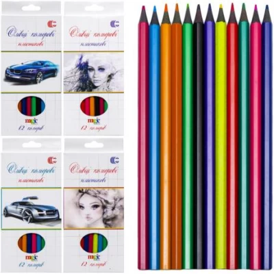 Карандаш 12 цветов CR555-12 White Night "С"
