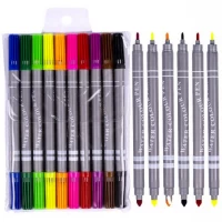 Фломастер 10 кольорів Двосторонній С 108-10