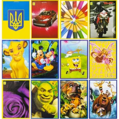 Блокнот А7 Коленкор 30 аркушів, скоба