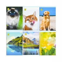 Блокнот А6 Коленкор 32 аркуша, скоба