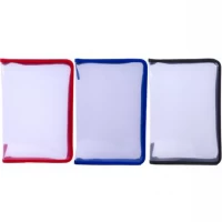 Тека А4-322 на змійці  прозора 3 кольори