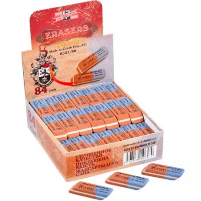 Ластик 6521/80 "Koh-i-noor" красно/синий