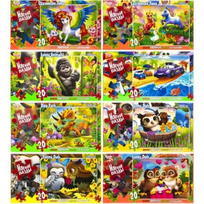 Пазл 20 елементів м'які Пазл 20 елементів м'які