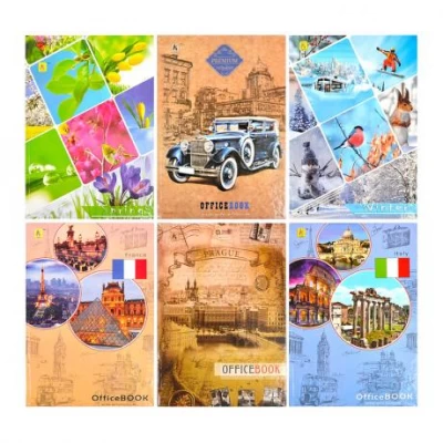 Блокнот А4 Коленкор 64 аркуша, тверда обкладинка