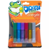 Клей з блискітками 6мл Dorgi frog 6 кольорів GG-001-1