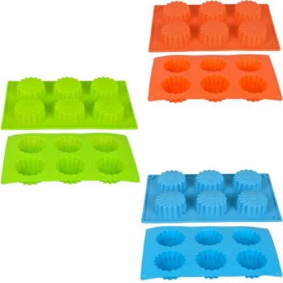 Форма силиконовая "Ромашки" 6шт 27*16,5*2,5см X3-127