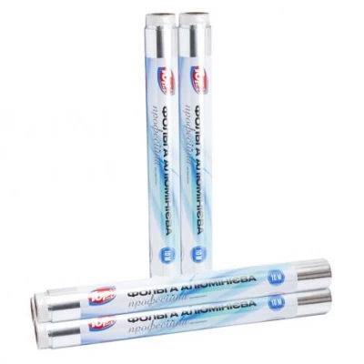 Фольга алюмінієва професійна 28*10 метрів 35 мкр Фольга алюмінієва професійна 28*10 метрів 35 мкр