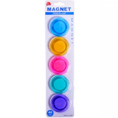 Магніт для дошки Кольоровий 5 штук T-4005, D4см