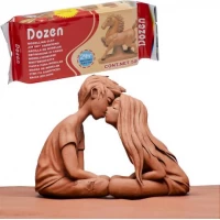 Пластилін скульптурний 500 г терракотовий В500