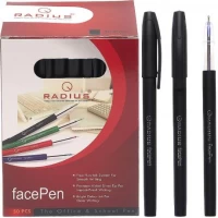 Ручка FaсePen RADIUS 50 штук, чорна