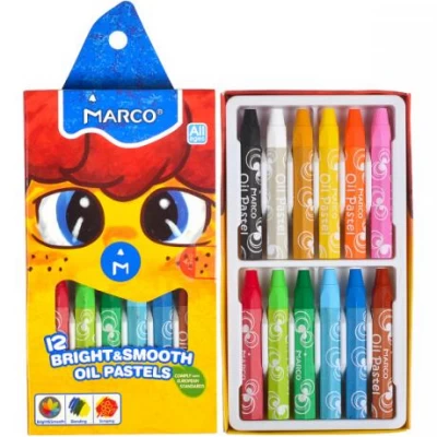 Пастель масляна 12 кольорів, 1100/ОР-12СВ MARCO Пастель масляна 12 кольорів, 1100/ОР-12СВ MARCO