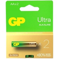 Батарейка GP 15AUHM-2UE2 лужна LR6 U. AA Alkaline Ultra GP-217302/217326