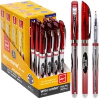 Ручка масляная "10км" Cello CL8048-12 красная