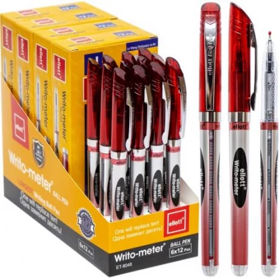 Ручка масляная "10км" Cello CL8048-12 красная