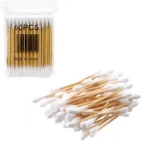 Вушні палички бамбукові 60шт, 7мм 7034-60 Вушні палички бамбукові 60шт, 7мм 7034-60