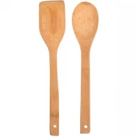 Набір кухонних приладів бамбуковий 2шт (лопатка та ложка) X3-53