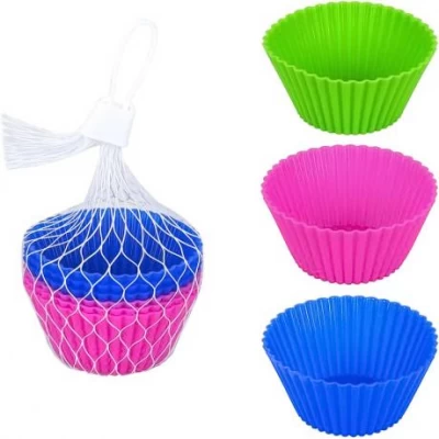 Форми силіконові для кексів, 6 штук FY-0834