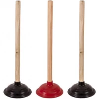 Вантуз з дерев'яною ручкою 50см D14см X2-138