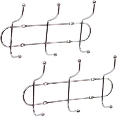 Вішалка настінна на 3 подвійних гачка, 26*8*13 см X2-252 Вішалка настінна на 3 подвійних гачка, 26*8*13 см X2-252