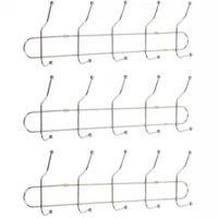 Вішалка настінна на 5 подвійних гачків, 40*4,5*13 см X2-254/350-5