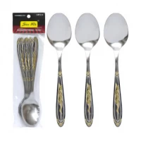 Набір чайних ложок 6шт Золотий птах 15,5 см C 802-TS