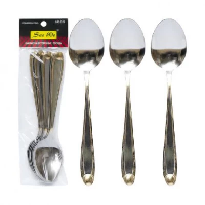 Набір чайних ложок 6шт Земля 15,5 см C 805-TS