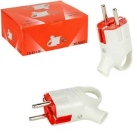 Вилка 6×3,5 см c заземленням Bedoin 5011