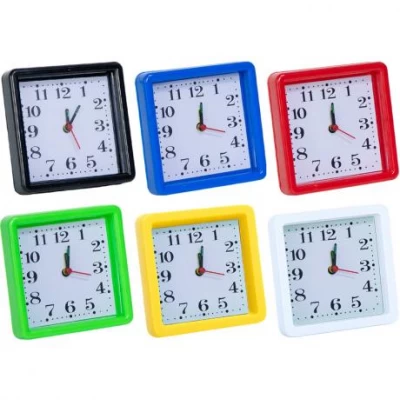 Настільний годинник - будильник 10*10*4см 2031