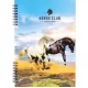 Блокнот А4 Коленкор 80 аркушів, спіраль тв. палітурка
