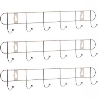 Вішалка настінна на 6 гачків, 33*5*4 см 030-6 Вішалка настінна на 6 гачків, 33*5*4 см 030-6