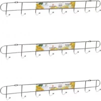Вішалка настінна на 8 гачків, 54*5*4 см 240-8/030-8