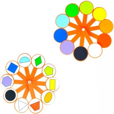 Веер цветов и геометрических фигур Веер цветов и геометрических фигур