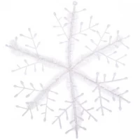 Украшение "Снежинка" белое 23см 997-23 Украшение "Снежинка" белое 23см 997-23