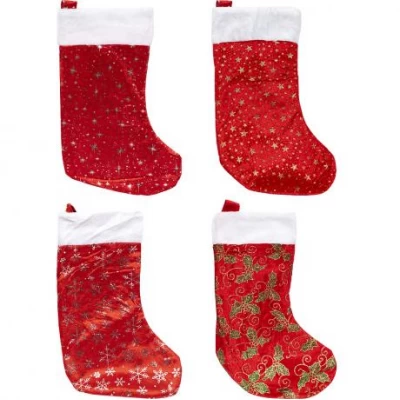 Чобіт для подарунків Ялинка блискучий 6241-9 Чобіт для подарунків Ялинка блискучий 6241-9